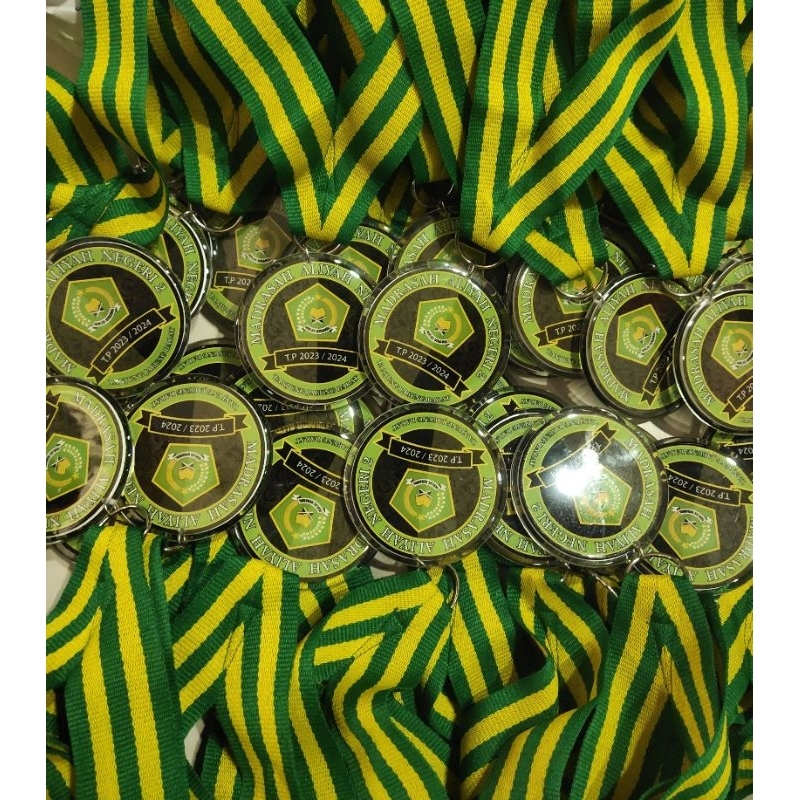 MEDALI AKRILIK BULAT RESIN 2 SISI+TALI (CUSTOM)