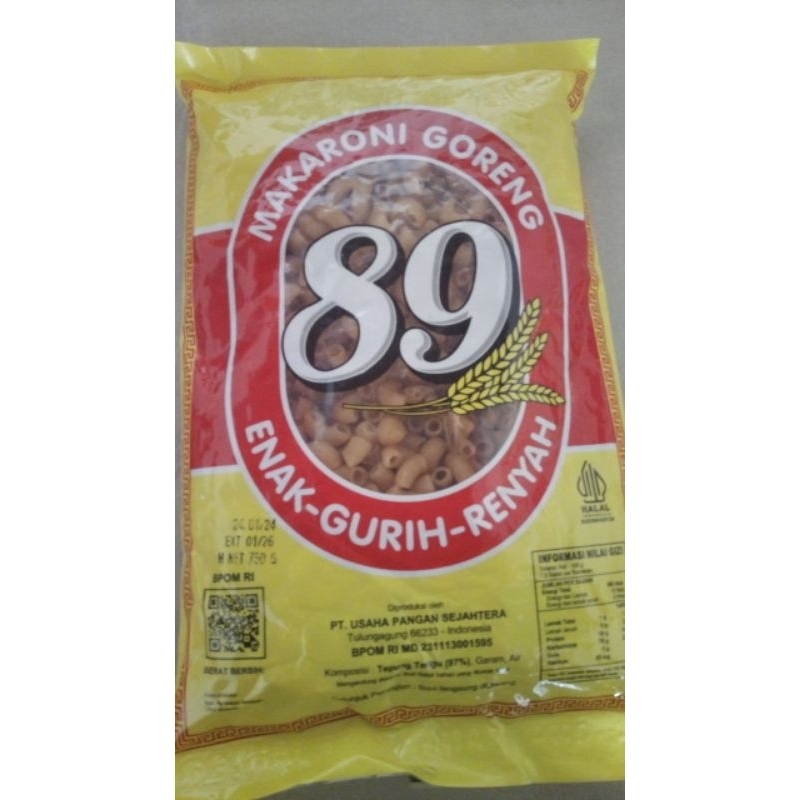 

Makaroni Goreng 89 Enak Gurih Renyah | Makaroni mentah 750g