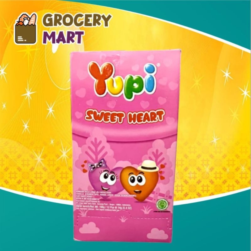 

YUPI Sweet Heart Permen Yupi 144gr Isi 12pcs -1 BOX