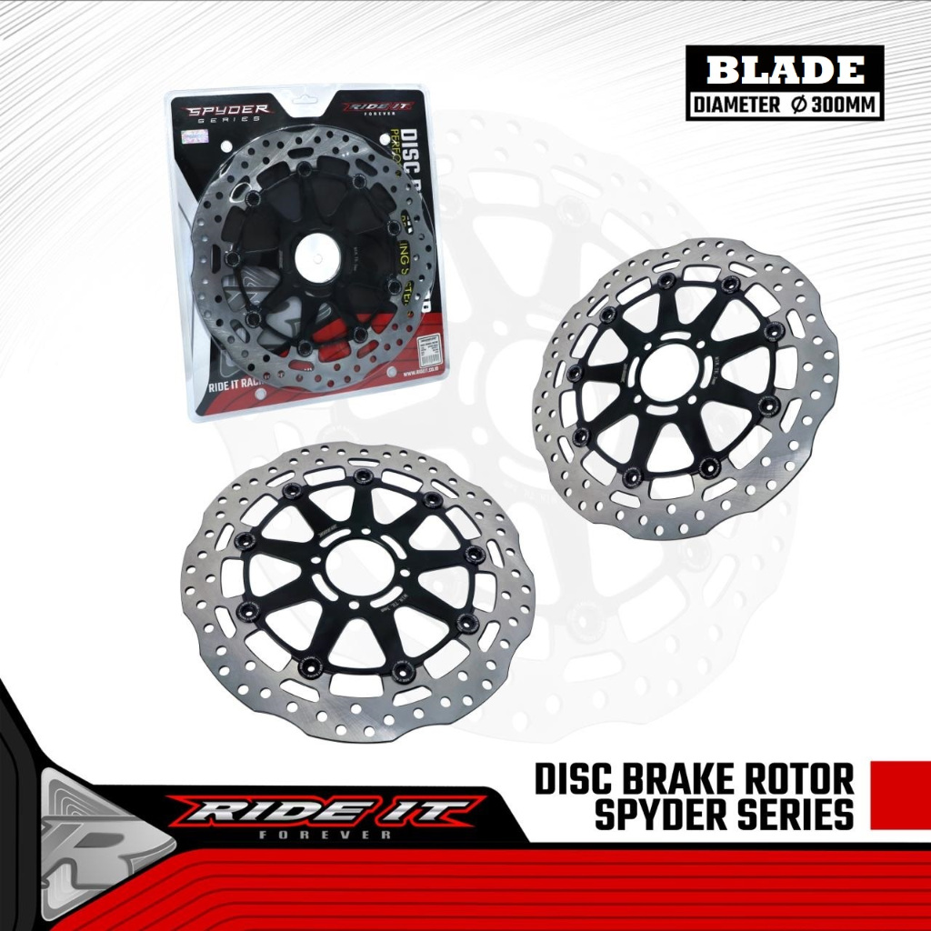 Piringan Cakram Depan BLADE 300mm RIDE IT SPYDER Series pnp Blade Karbu / Injeksi / Revo Absolute / 
