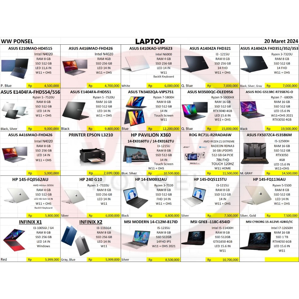 Laptop Infinix Garansi Resmi