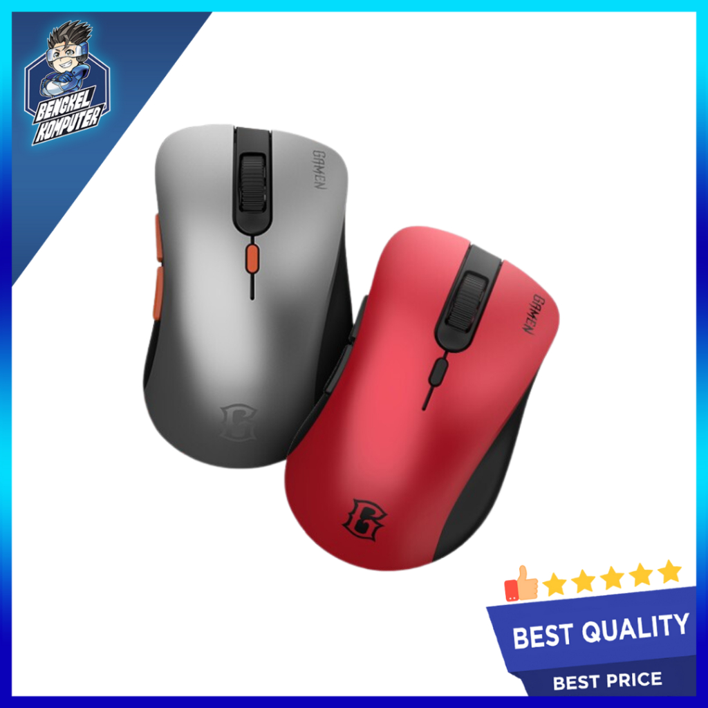 MOUSE GAMEN GM200W SILVER/RED