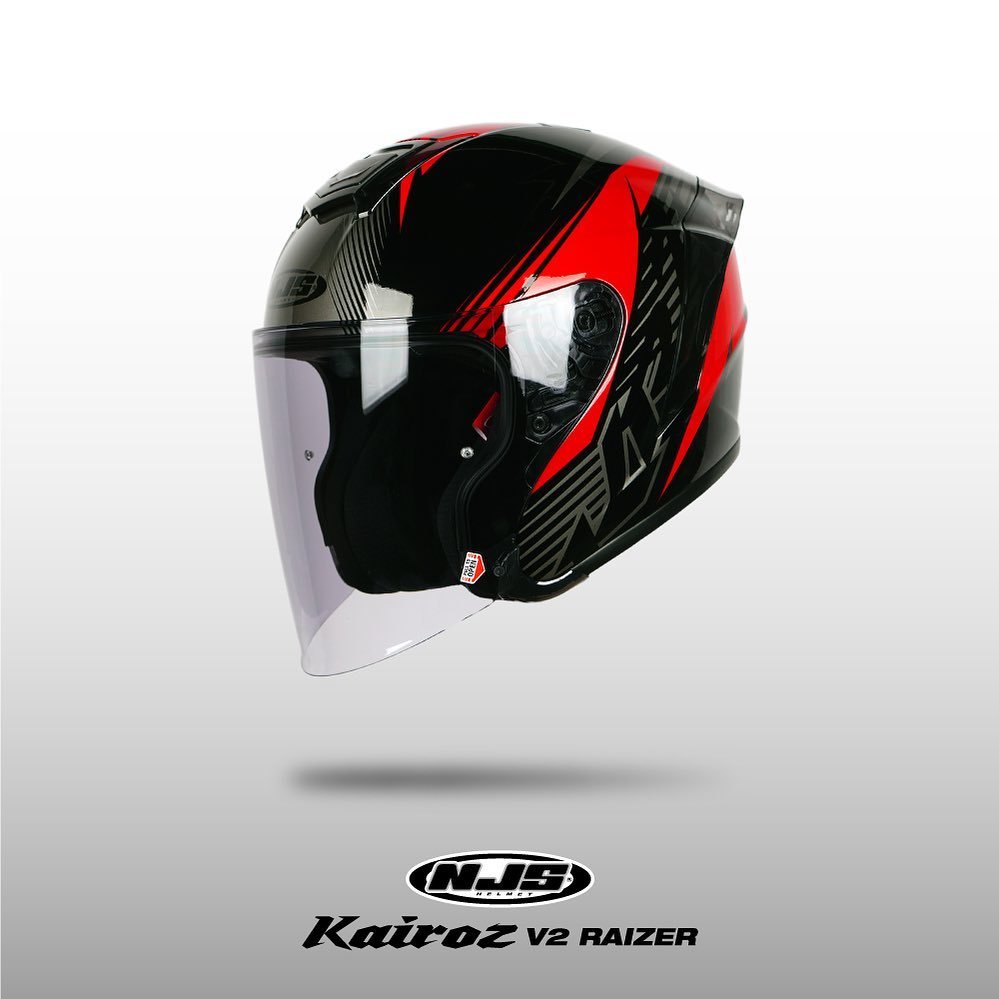 NJS KAIROZ V2 RAIZER - HELM HALF FACE NJS KAIROZ KAIROZ MOTIF RAIZER NJS ORI KAIROZ ORI SNI