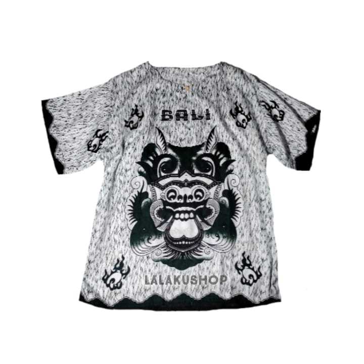 ZK Baju pantai morif Barong - baju santai - baju bali - baju barong - kaos barong - kaos distro -