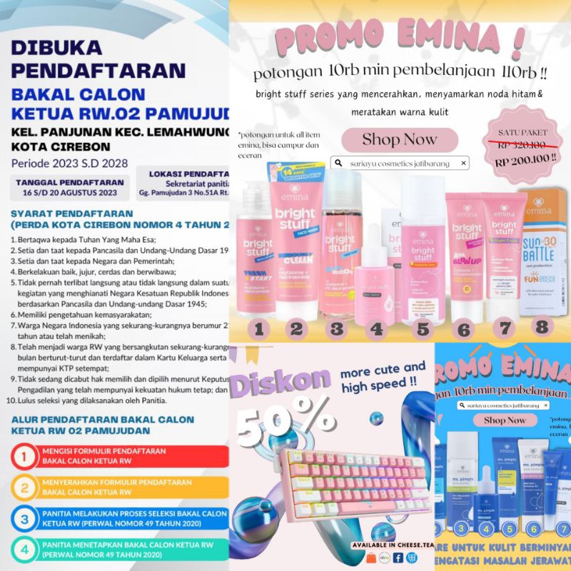 Jasa design poster | pamflet | iklan produk dll | aesthetic design