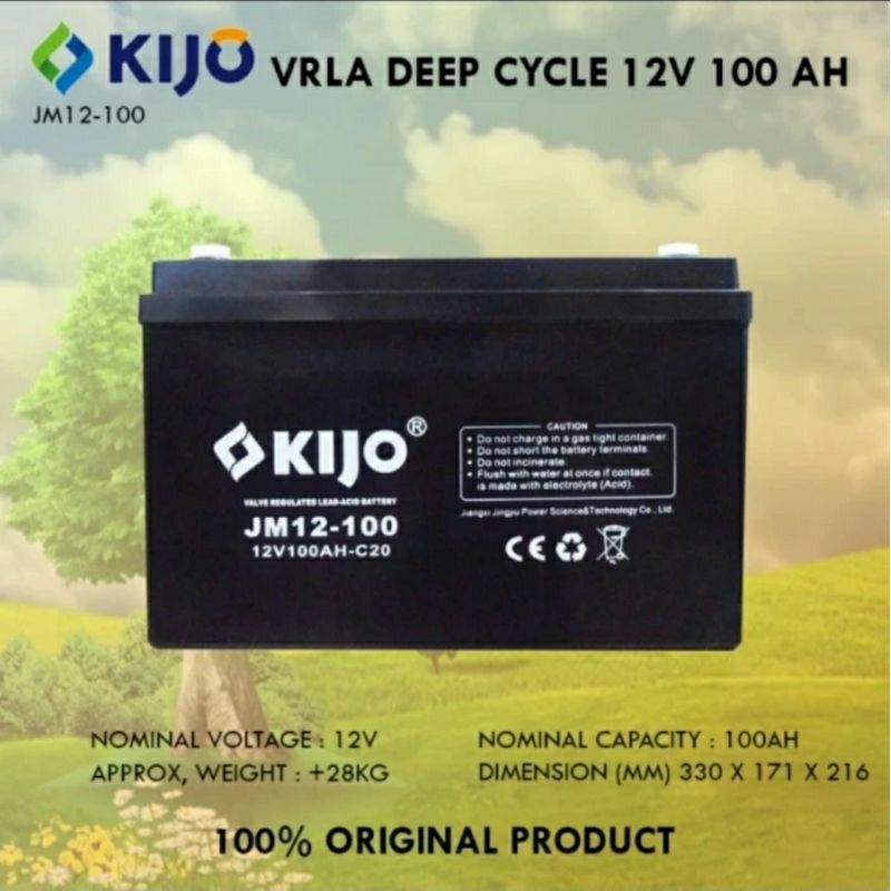 aki kering KIJO VRLA 12V 100A