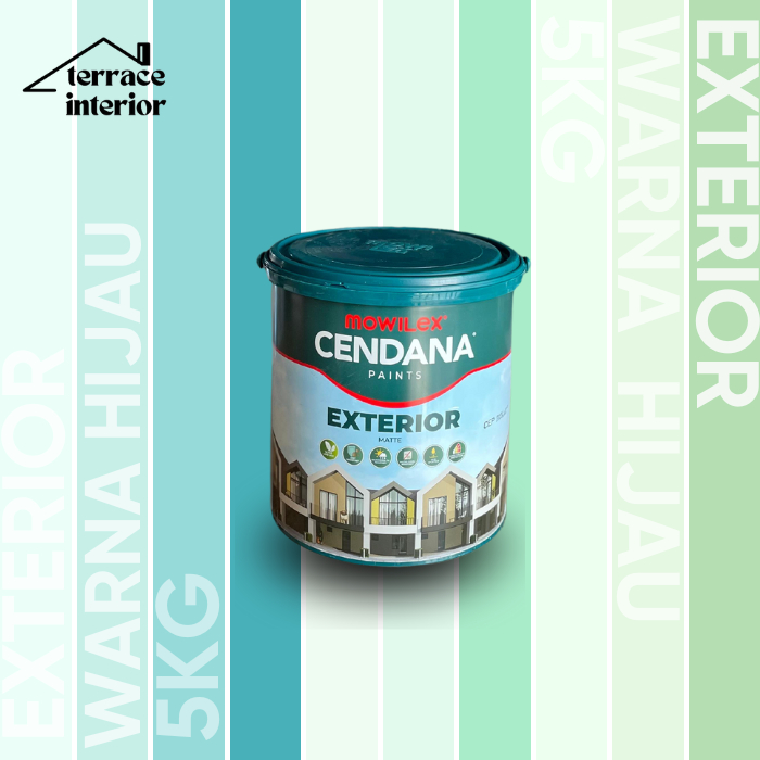Cat Tembok Mowilex Cendana Exterior Warna Hijau 5 kg