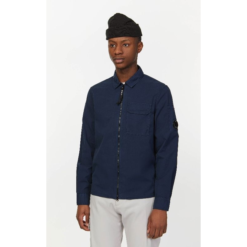 CP Company Gabardine Overshirt Jacket Navy Original