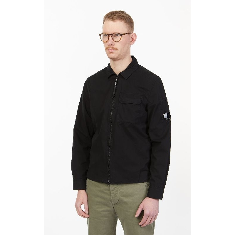 CP Company Gabardine Overshirt Jacket Black Original