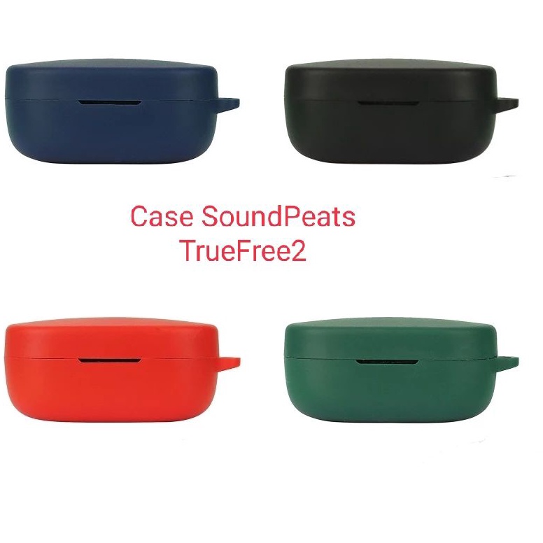 VIRAL Case Casing Silicone Protective SoundPeats TrueFree 2 Truefree2  Carabiner