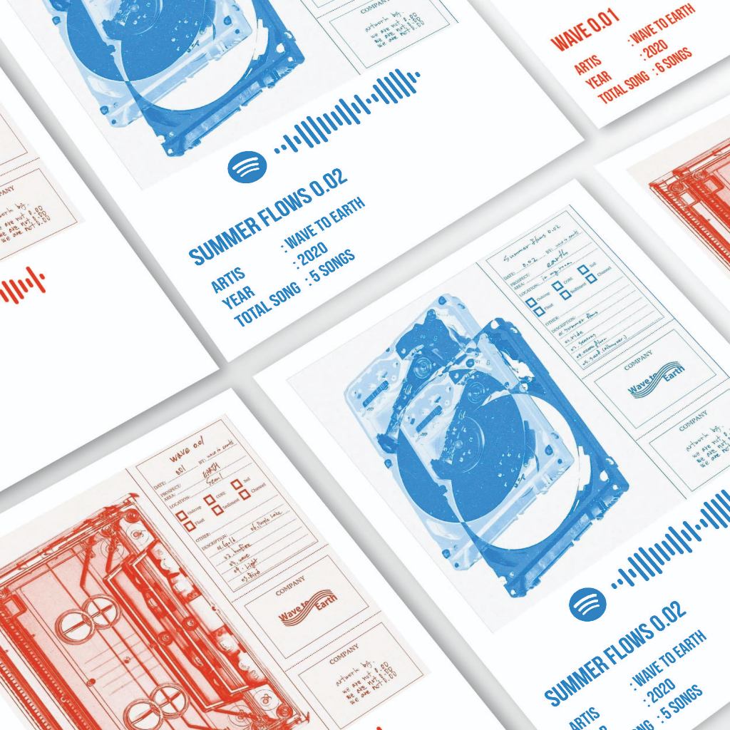 

Spotify Poster A5 / wave to earth