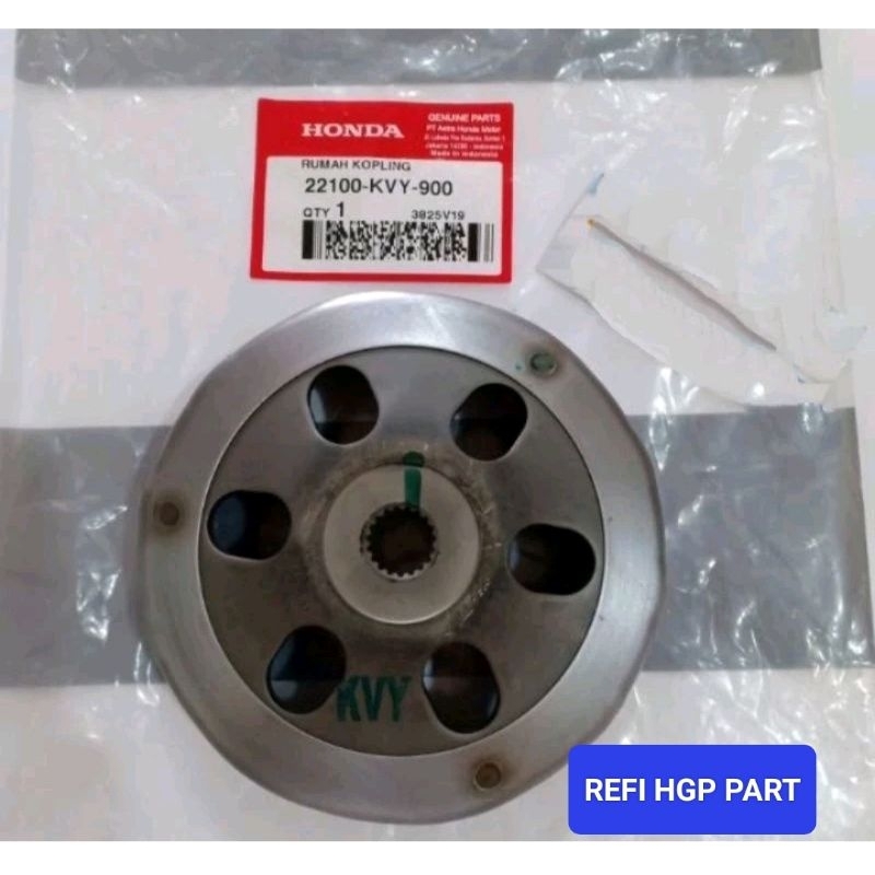 22100-KVY-900 HGP AHM 100% ORIGINAL RUMAH KOPLING GANDA BEAT OLD, SPACY CARBU, SCOOPY CARBURATOR 221