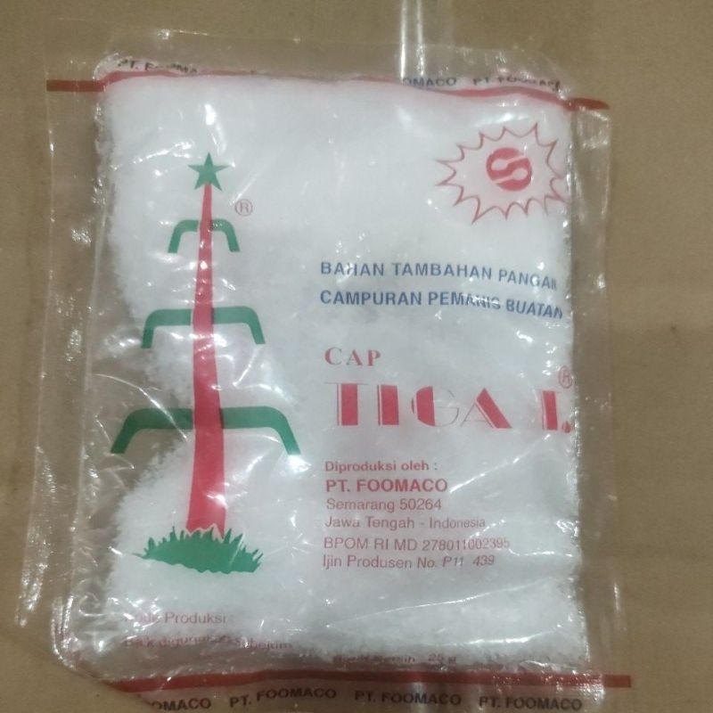 

pemanis sachet merk 3T berat 25 gr minimal pembelian 2 sachet