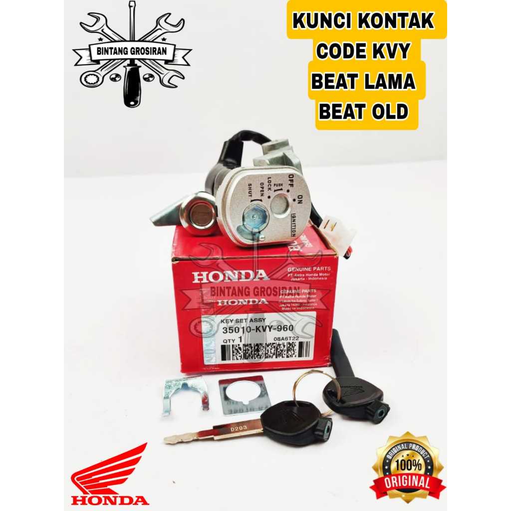 KUNCI KONTAK SET & KUNCI JOK BEAT KARBU KVY ASLI ORIGINAL