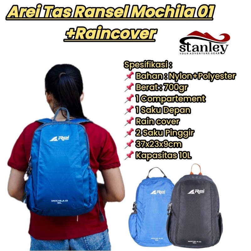 Arei Tas Ransel Mochila 01 Include Raincover