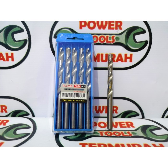 

Mata Bor Besi HSS 7.5 mm ALLWIN murah drill bit bijian