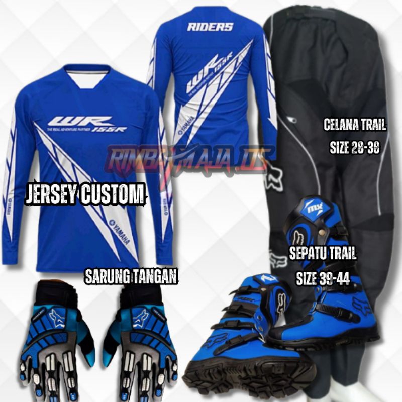 JERSEY MOTOCROSS TRAIL CUSTOM DEWASA BEBAS DESIGN CETAK NAMA NOMOR/Jersey Set trail baju celana trai