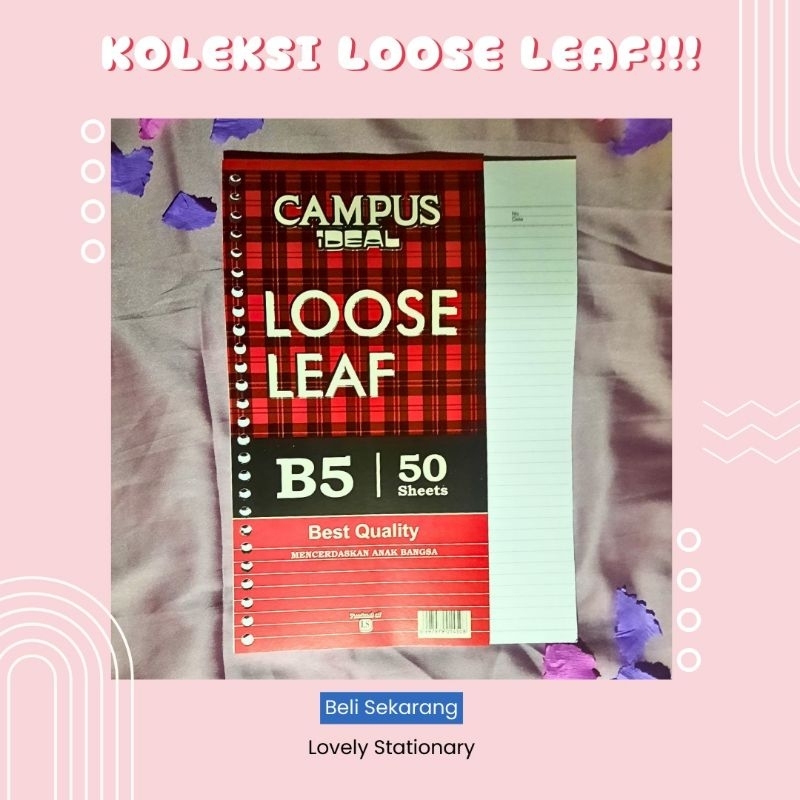 

Loose leaf Campus Ideal B5 50 Lembar