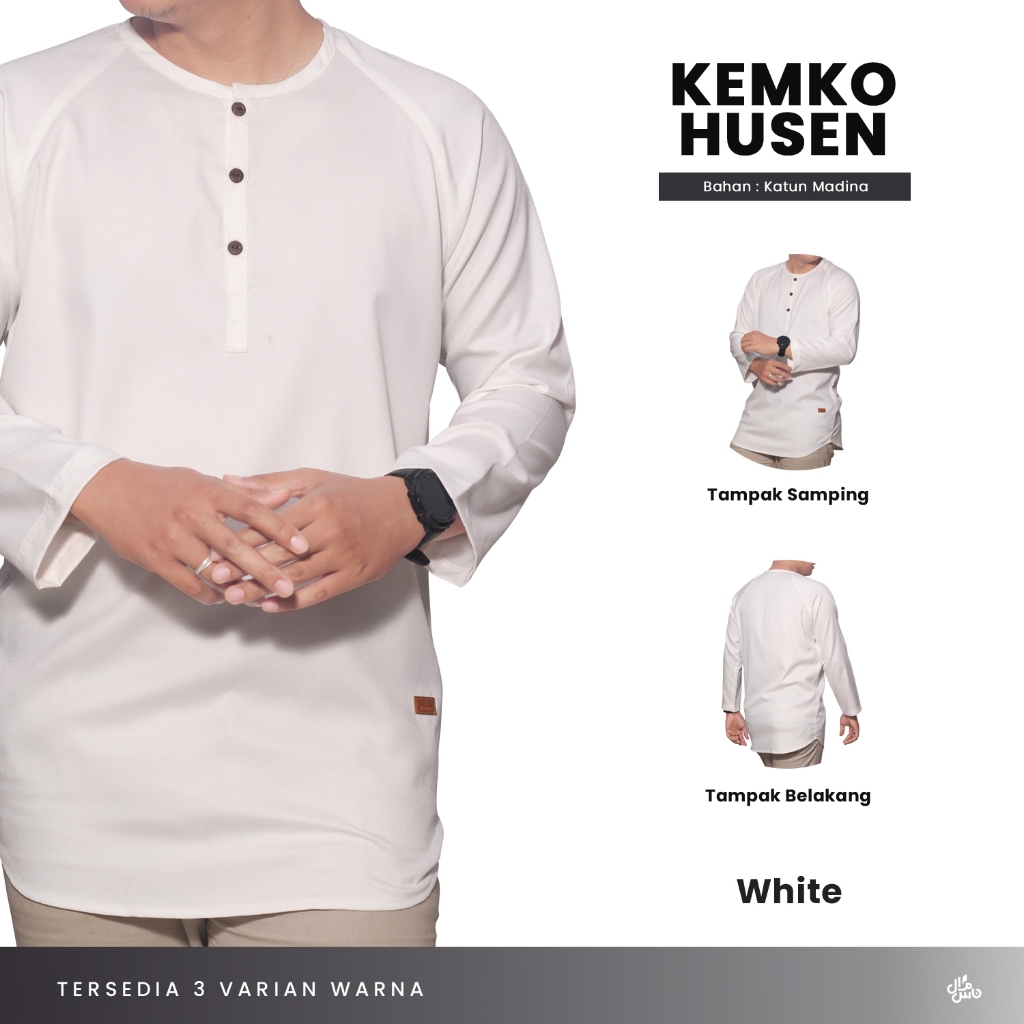 Baju Koko Kurta Premium Pakistan AL Mia Ikhwan Pria Dewasa  Lengan Panjang Polos Ukuran Jumbo 3XL A9