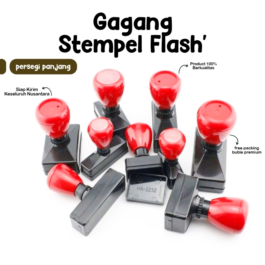 

GAGANG STEMPEL FLASH PERSEGI PANJANG / GAGANG STAMPEL
