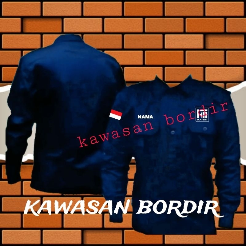 Terbaru kemeja IKATEMI seragam IKATEMI pdh IKATEMI baju IKATEMI bisa custom tulisan Full bordir.