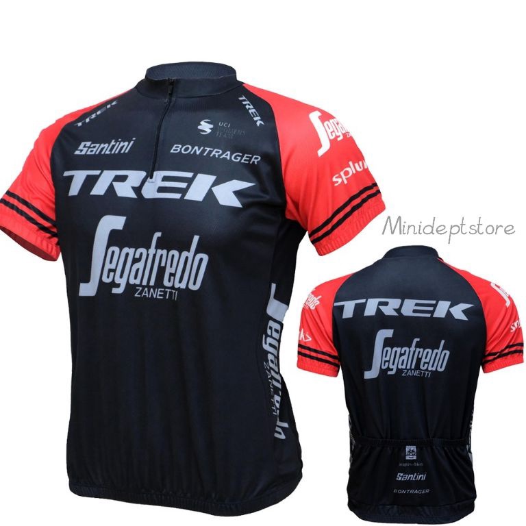 Terpercaya Jersey Sepeda TREK Roadbike Kaos Sepeda Lengan Pendek Baju Gowes