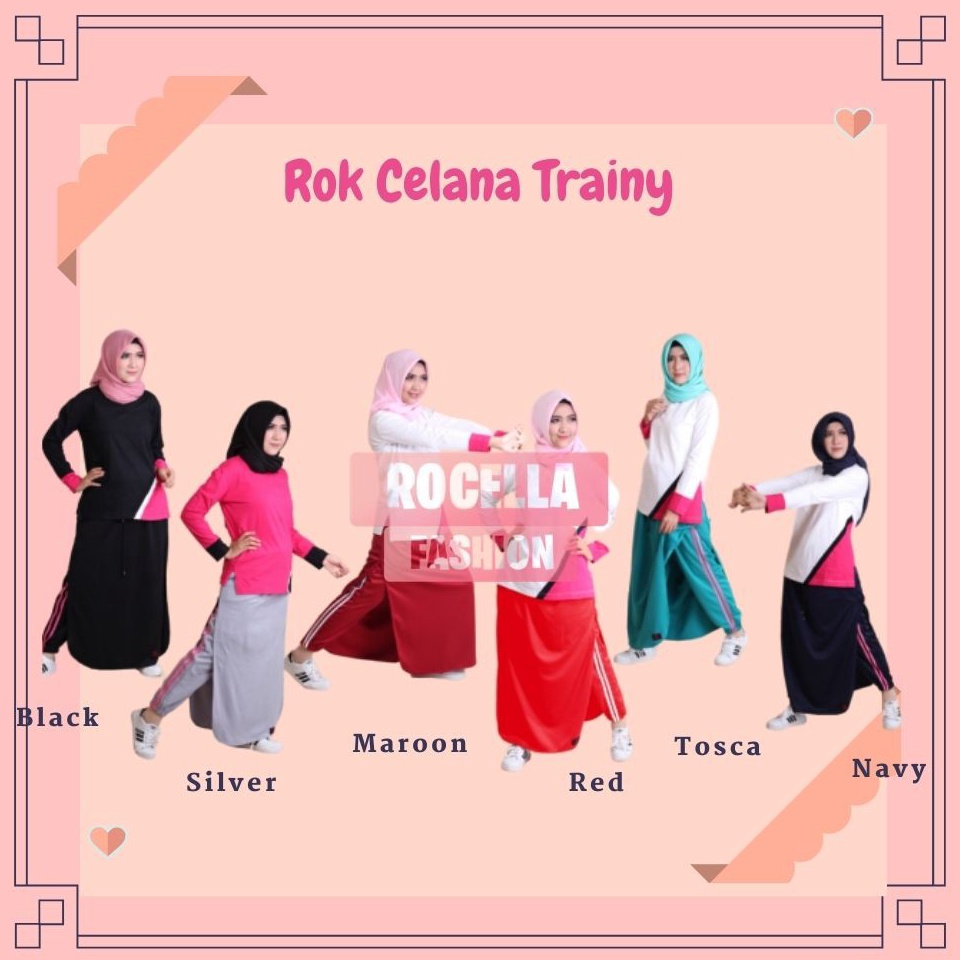 Harga Bersahabat ROCELLA ROK CELANA TRAINY ROK CELANA OLAHRAGA ROK CELANA OLAHRAGA MUSLIMAH ROK OLAH