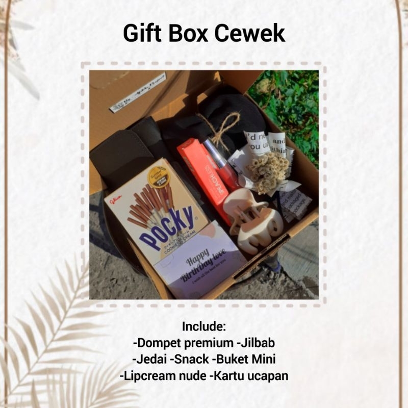 

Gift Box Cewek|Gift Birthday|Kado Ulang Tahun Cewek