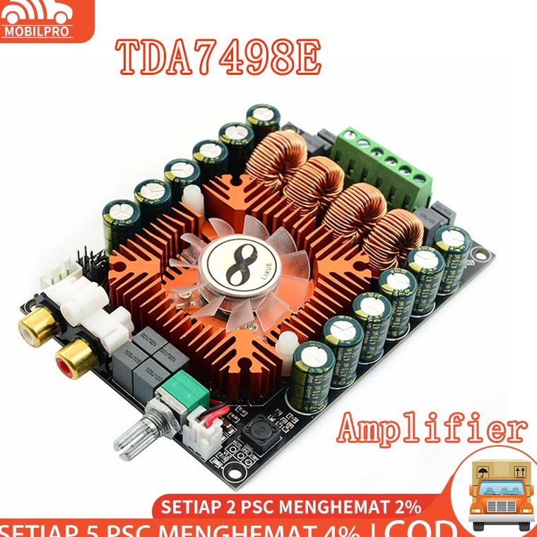 HARGA TERMURAAH TDA7498E Daya Tinggi Digital Power Amplifier Papan 2HIFI Stereo Daya Tinggi 16W  2 D