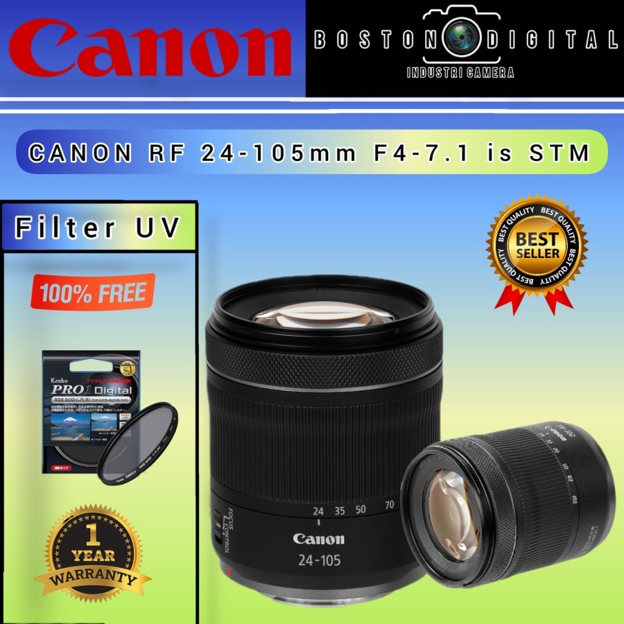 LENSA CANON RF 24-105MM F4-7.1 IS STM / CANON RF 24-105MM F4-7.1 STM