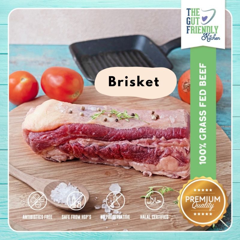 

Brisket (daging sandung lamur) Halal Grassfed beef Organic TGF 500gr