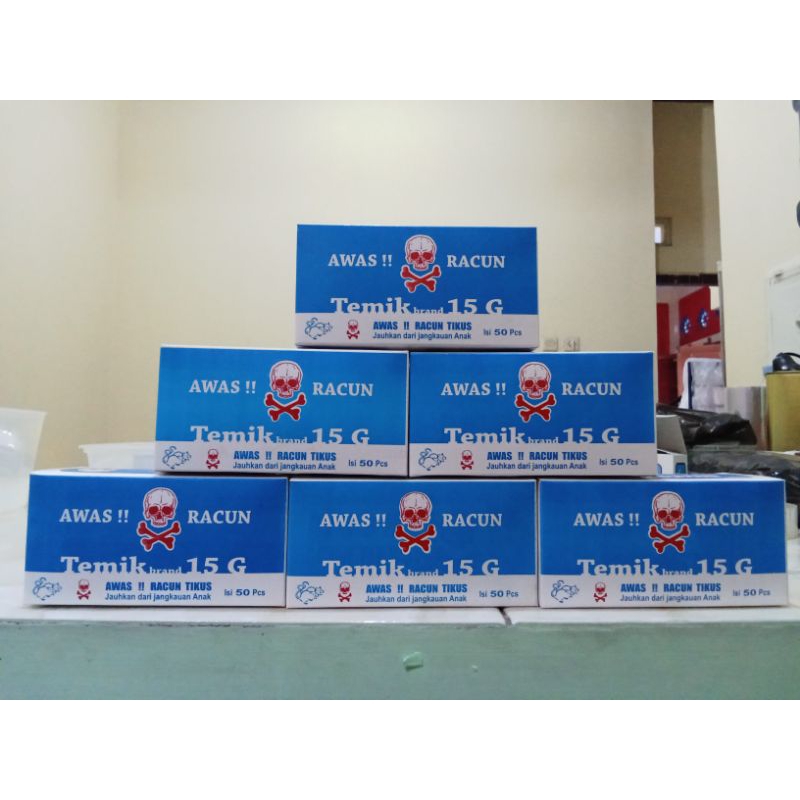 RACUN TIKUS OBAT TIKUS TEMIX TEMIK BLUE,ISI 50 SACHET AMPUH