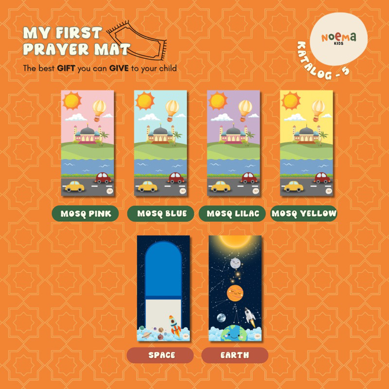 Sajadah lipat / sejadah anak / sajadah custom nama / prayer mat / sajadah unik / sajadah karakter / 