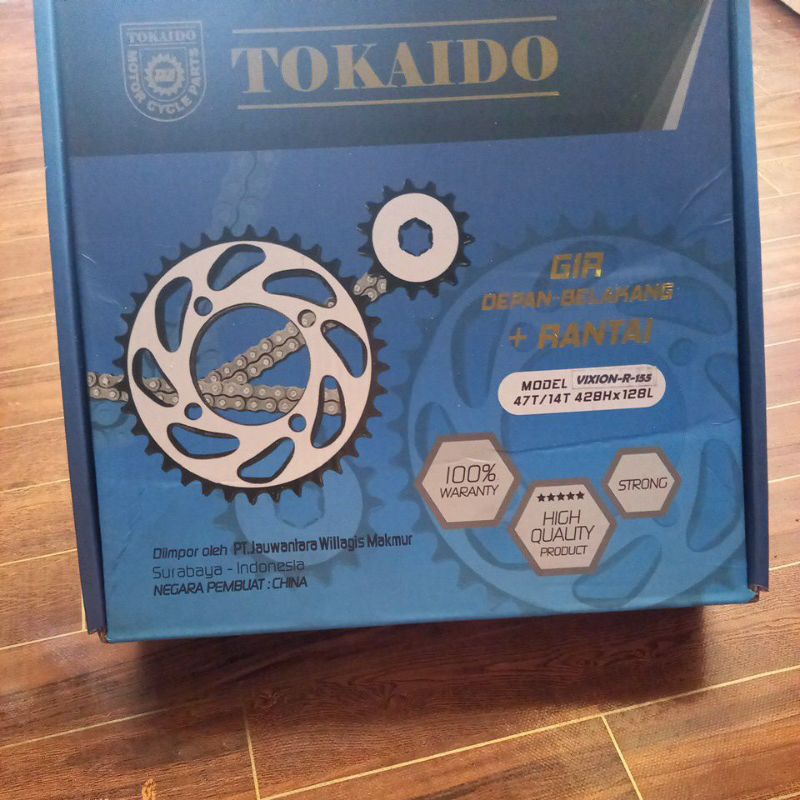 GIR DEPAN BELAKANG RANTAI VIXION R 155 GIR SET TOKAIDO