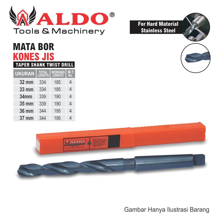 MATA BOR KONES JIS UKURAN 32 MM - 37 MM MERK ALDO