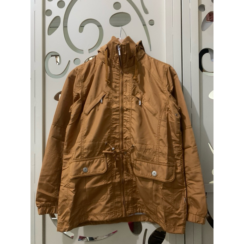 Jaket Wanita Parasut Ako Coklat 11-0338