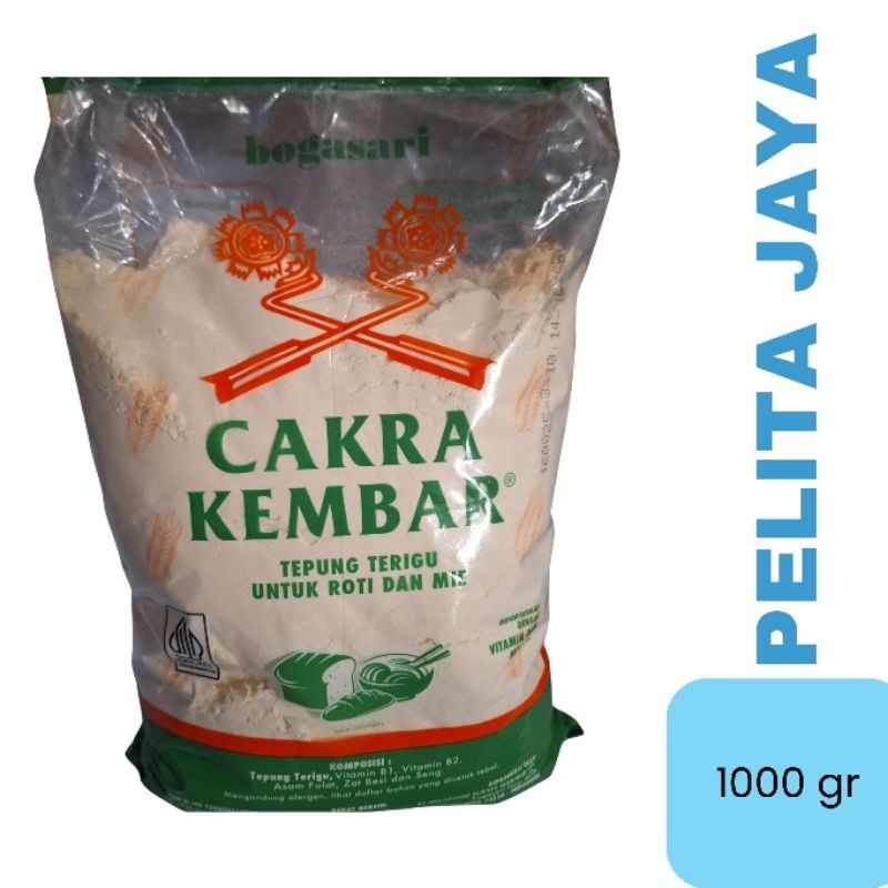 

TEPUNG TERIGU CAKRA KEMASAN 1KG/TEPUNG PROTEIN TINGGI