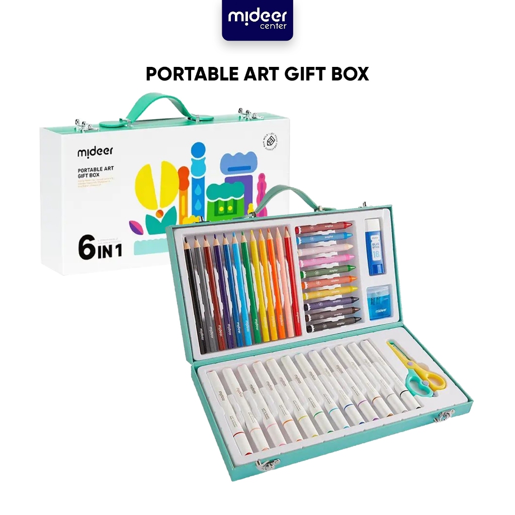 

Mideer Portable Art Gift Box Kotak Hadiah Seni Portabel Media Mideer 6 in 1 CT4273