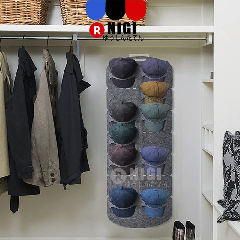 NIGI Tempat Topi Gantung Rak Topi Gantung Tempat Topi Simpan Gantungan