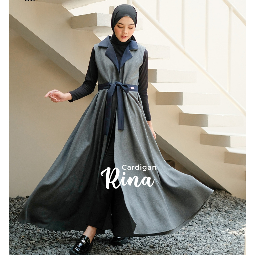CARDI RINA CU2K | KARDIGAN WANITA | FASHION MUSLIMAH