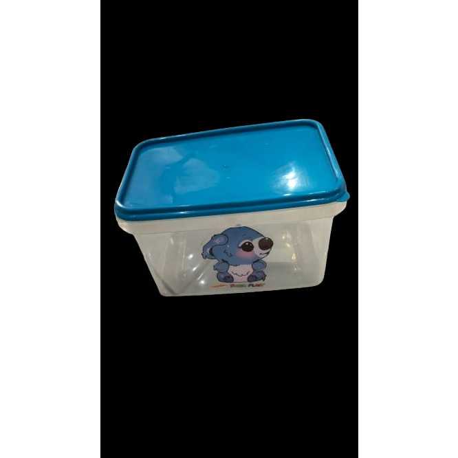 Box Party Kecil Bening Tutup Warna Surya Plastik / Countener Box / Box Penyimpanan Serbaguna