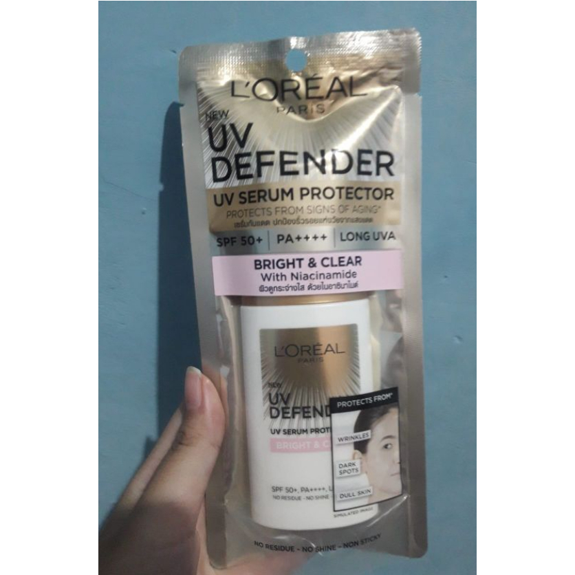 L'Oreal Paris UV Defender Serum Protector Bright & Clear SPF50+ / PA++++