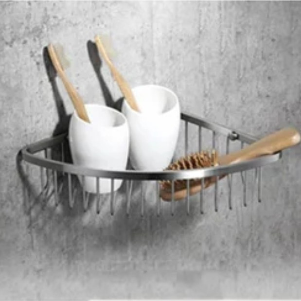 Rak Kawat Stainless Sudut/Rak SerbagunaTempat Sabun Sudut Stainless