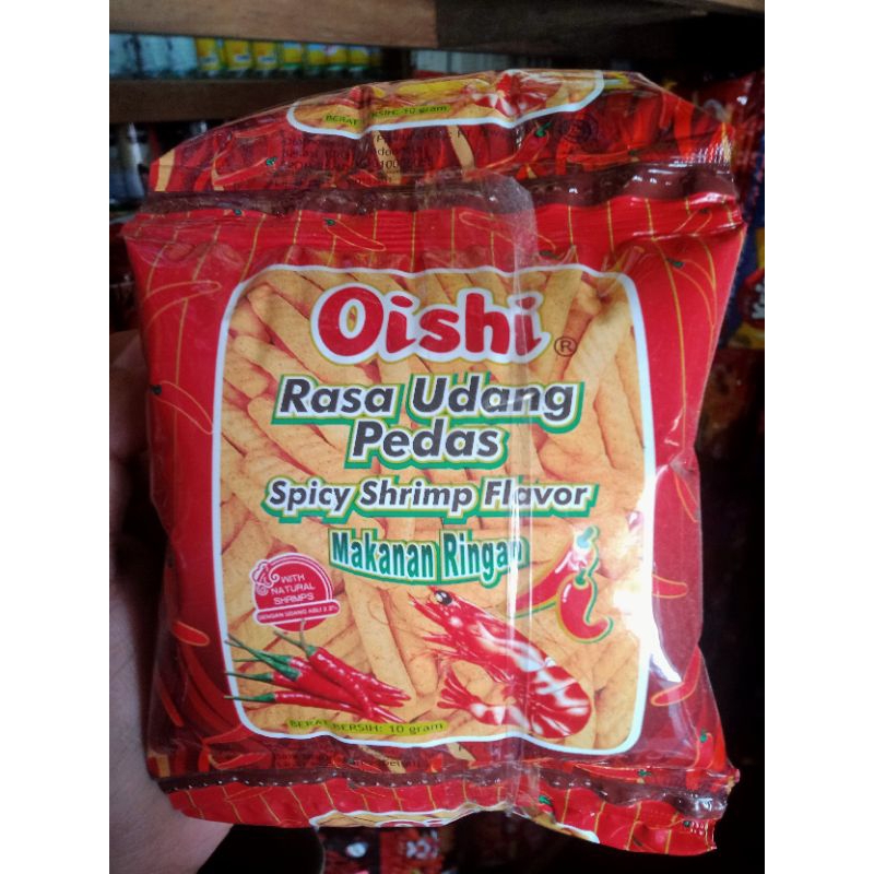 

oishi Suky Suky Makanan Ringan Rasa Pedas Udang 10Pcs