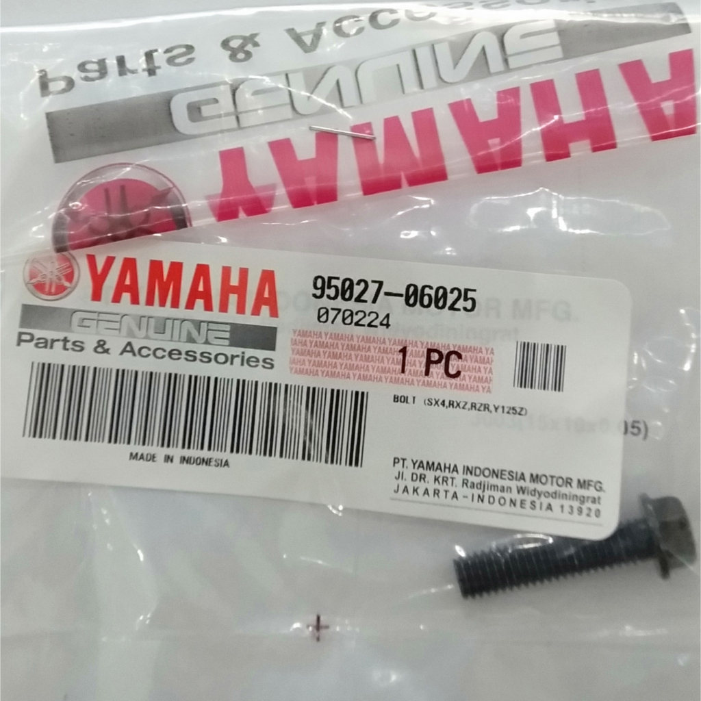 BOLT (SX4,RXZ,RZR,Y125Z) / BAUT COVER BAK TUTUP CVT - MIO / MIO SOUL / FINO KARBU ( 95027-06025 )