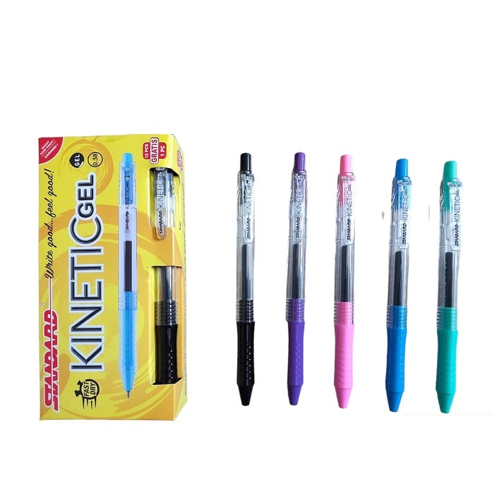 

BOLPOIN / BALLPOINT / PULPEN GEL / PEN GEL / PEN STANDARD KINETIC GEL 0.38 HITAM