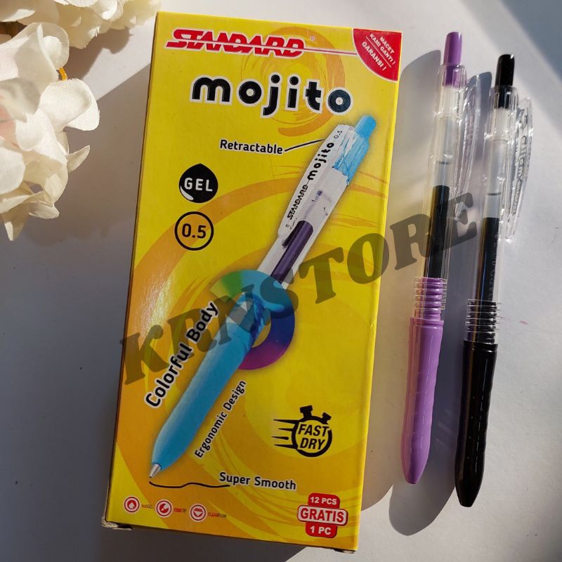 

PEN STANDARD GEL H MOJITO 12+1PCS II PEN STANDARD II KRNSTORE