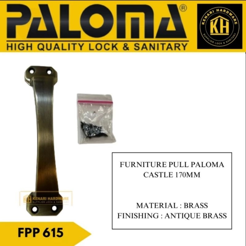PALOMA FPP 615 CASTLE 170MM TARIKAN LACI / LEMARI / TARIKAN JENDELA