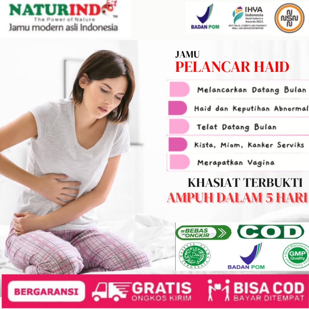 Obat Telat Datang Bulan Pelancar Haid Tidak Teratur 1 2 3 Minggu Telat Menstruasi PCOS Keputihan Gat