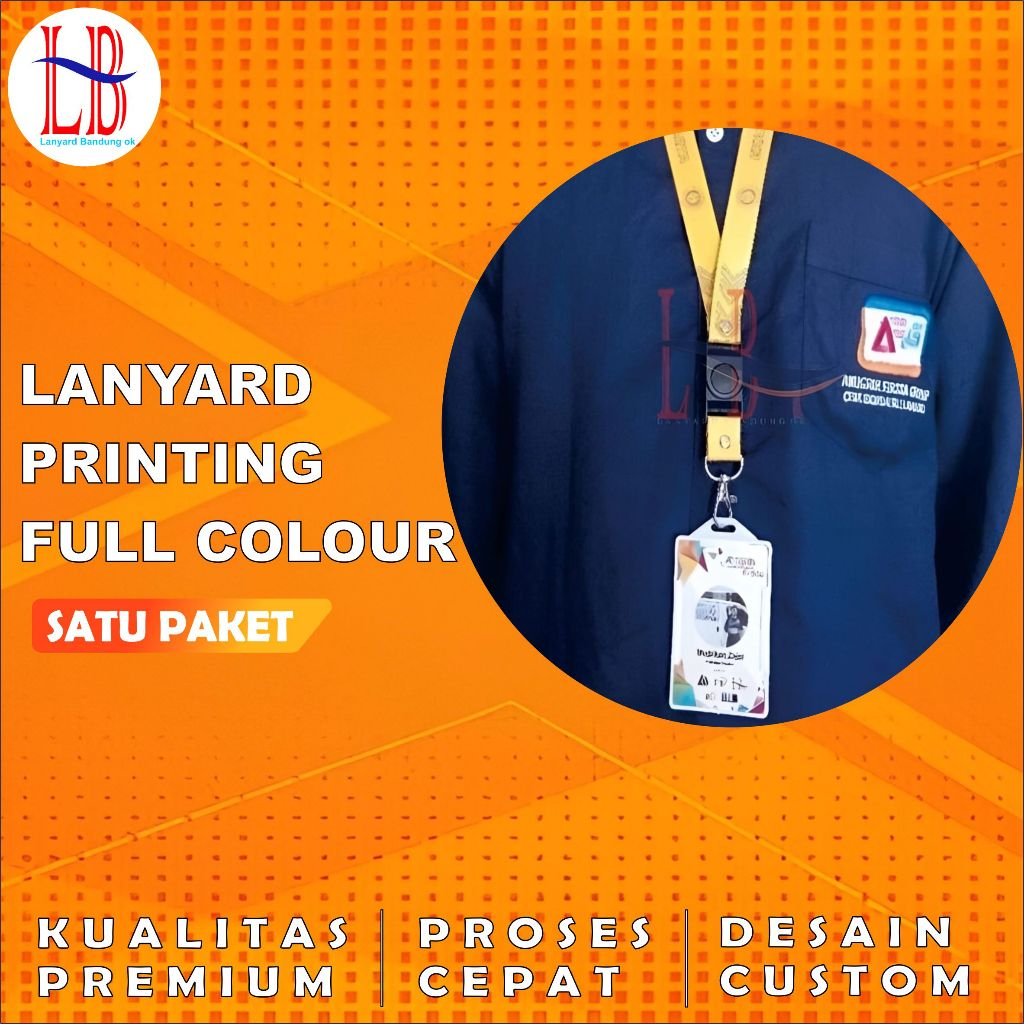 

PROMO SEPAKET CETAK GANTUNGAN ID CARD/CETAK LANYARD SATU SET ID CARD + CASING/KALUNG NAME TAG CUSTOM